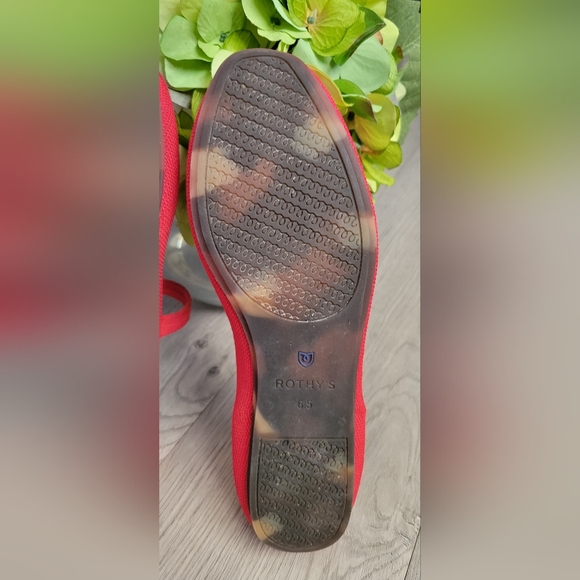 Rothy's The Square Mary Jane Lollipop Red + Leopard Sole, Women's US 6.5 EU 36.5 - Picture 15 of 16